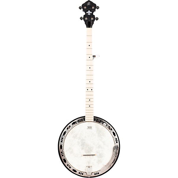 Ortega Falcon Series OBJE400TCO-L Left-Handed 5-String Banjo Satin Black