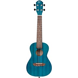 Ortega Earth Series RUOCEAN-L Left-Handed Concert Ukulele Aqua Blue