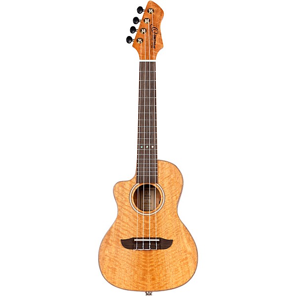 Ortega Horizon Series RUMG-CE-L Left-Handed Acoustic Electric Concert Ukulele Natural