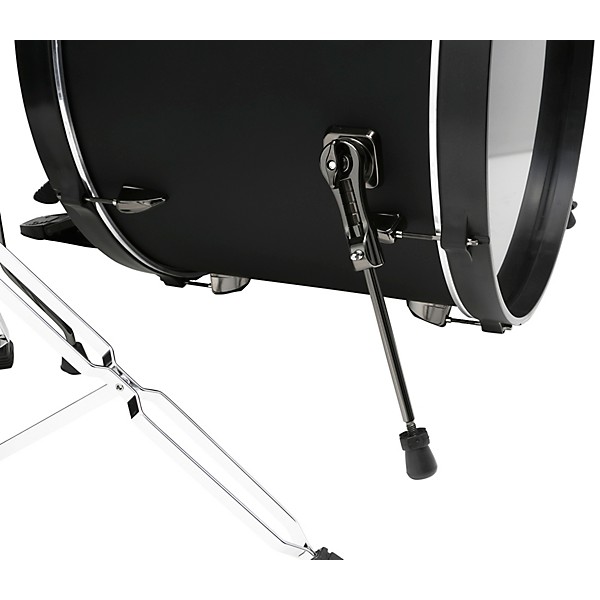 TAMA Imperialstar 5-Piece Complete Drum Set With 22 in. Bass Drum and Meinl HCS Cymbals Blacked Out Black