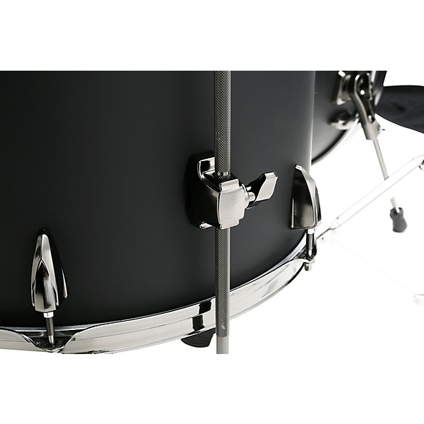 TAMA Imperialstar 5-Piece Complete Drum Set With 22 in. Bass Drum and Meinl HCS Cymbals Blacked Out Black