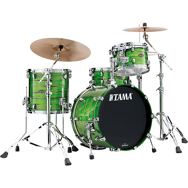 TAMA Starclassic Walnut/Birch 3-Piece Shell Pack with Chrome Hardware and 20 in. Bass Drum Lacquer Shamrock Oyster