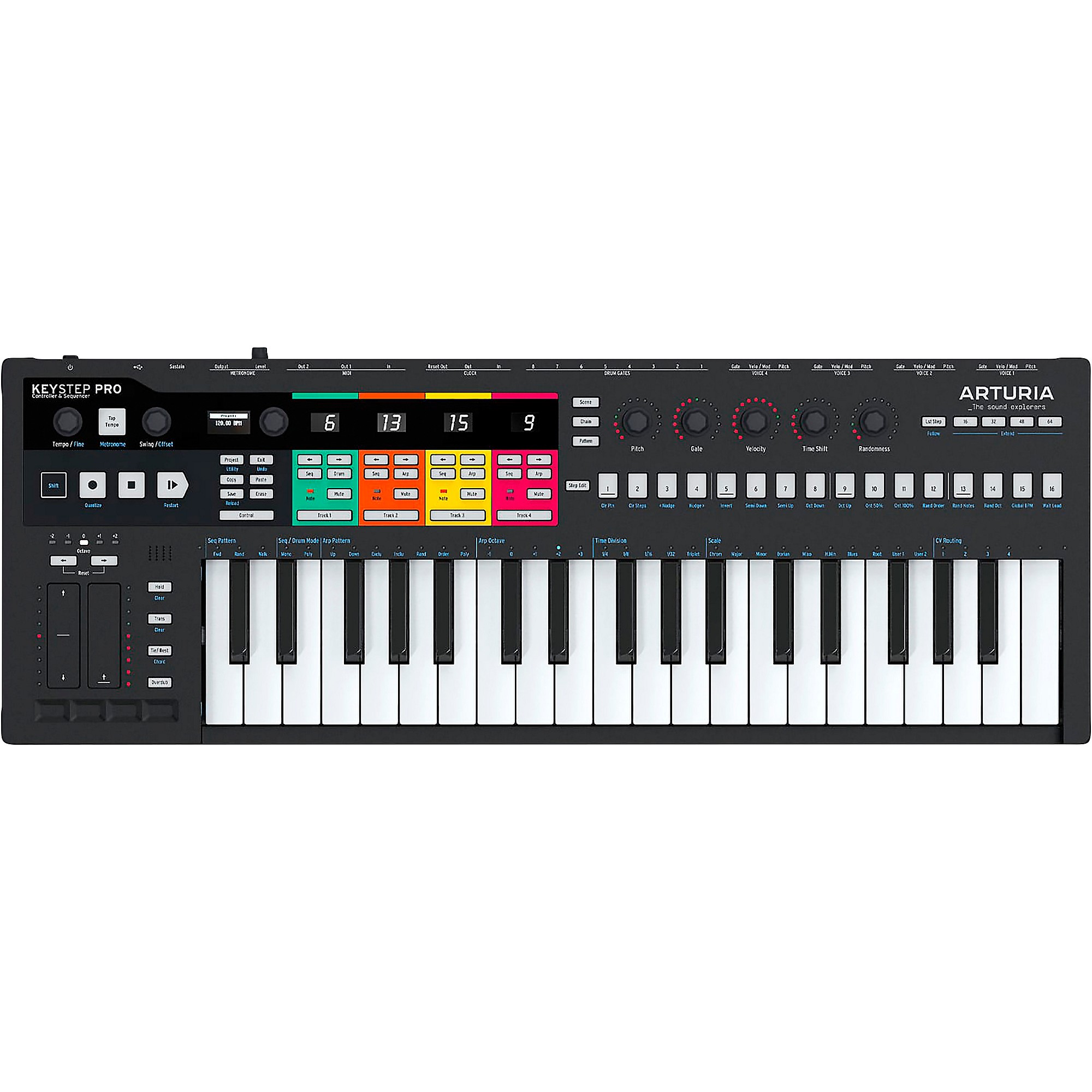 Arturia KeyStep Pro Controller and Sequencer Black