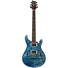 PRS Private Stock McCarty 594 Hollowbody II with Curly Maple Top and Back Brazilian Rosewood Neck and Fretboard with a Pattern Vintage Neck Shape Electric Guitar Faded Indigo
