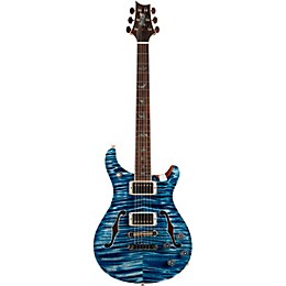 PRS Private Stock McCarty 594 Hollowbody II with Curly Maple Top and Back Brazilian Rosewood Neck and Fretboard with a Pattern Vintage Neck Shape Electric Guitar Faded Indigo