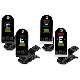 D'Addario Equinox Headstock Tuner Black and White 4 Pack