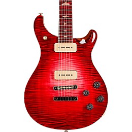 PRS Private Stock McCarty 594 with P90s Curly Maple Top African Ribbon Mahogany Back Stained Curly Maple Fretboard with Pattern Vintage Neck Electric Guitar Blood Red Glow