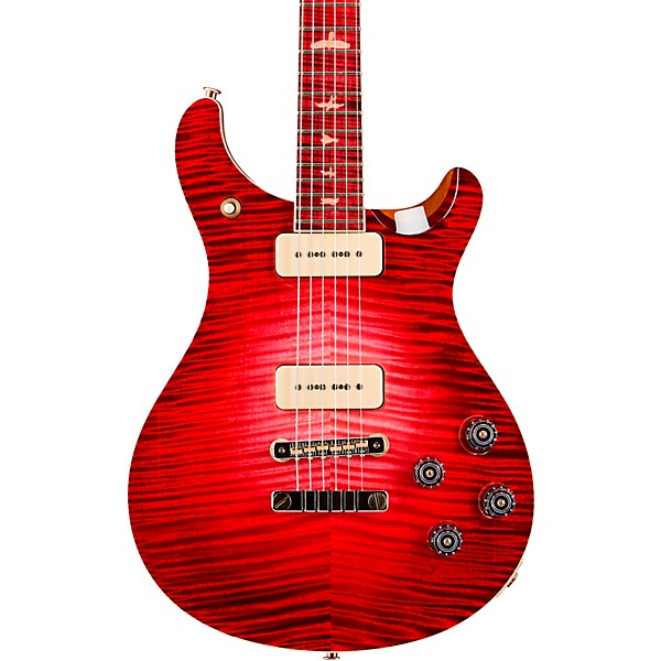 Platinum PRS Private Stock McCarty 594 with P90s Curly Maple Top African  Ribbon Mahogany Back Stained Curly Maple Fretboard with Pattern Vintage  Neck Electric Guitar Blood Red Glow | Guitar Center