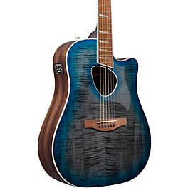 Ibanez ALT30FM Altstar Flamed-Top D... Ibanez ALT30FM Altstar Flamed-Top Dreadnought Acoustic-Electric Guitar Doom Blue Burst