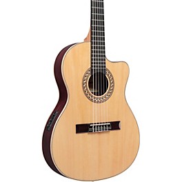 Blemished Ibanez GA Series GA34STCE Thinline Solid Top Classical Acoustic-Electric Guitar Level 2 Natural 197881199548