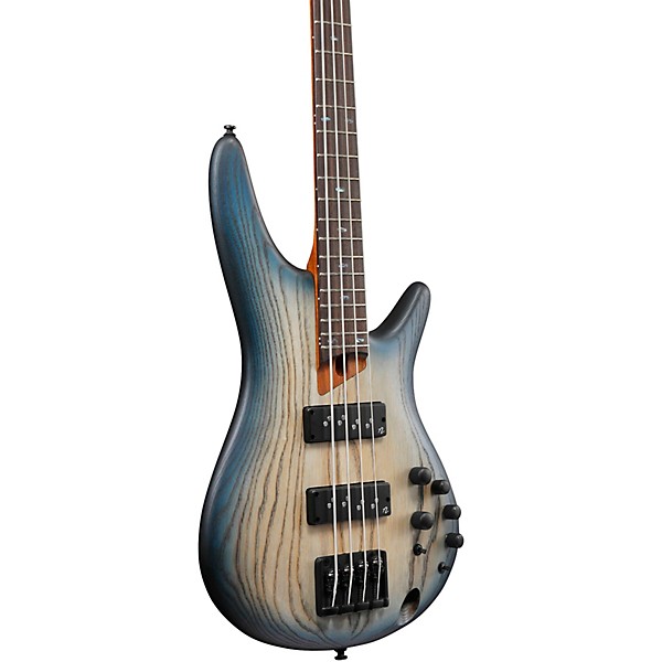 Ibanez SR600E 4-String Electric Bass Guitar Cosmic Blue Starburst Flat