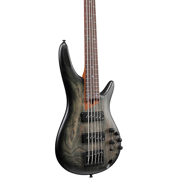 Ibanez SR605E 5-String Electric Bass Guitar Black Stained Burst