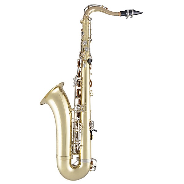 Open Box Selmer 300 Series Tenor Saxophone Level 2 Lacquer, Nickel Plated Keys 197881020125