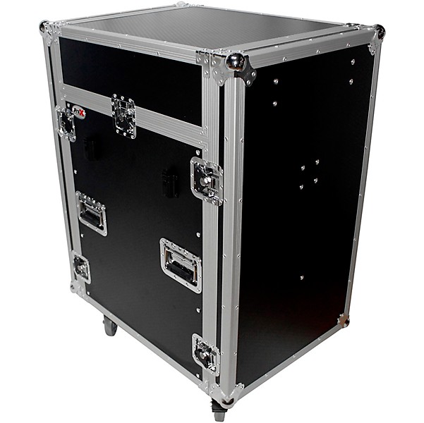 ProX T-16MRSS13ULT Universal 19" Rackmount Mixer Flight Case For 16U Rack x 13U Top With Laptop Shelf