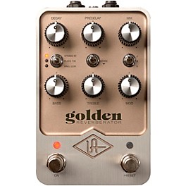 Universal Audio UAFX Golden Reverberator Effects Pedal Gold