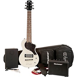 Open Box Blackstar CarryOn Travel Guitar Deluxe Pack with FLY3 Level 2 White 197881092184