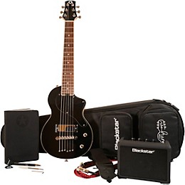 Open Box Blackstar CarryOn Travel Guitar Deluxe Pack with FLY3 Level 2 Black 194744903533