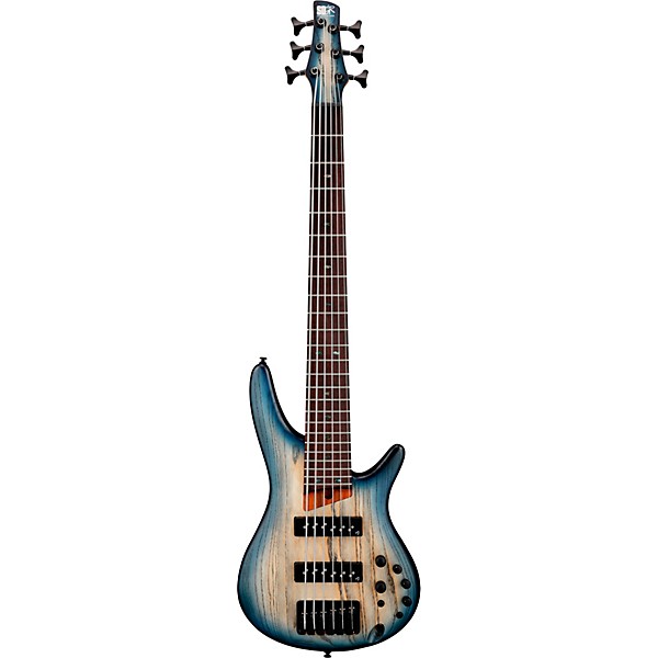 Ibanez SR606E 6-String Electric Bass Cosmic Blue Starburst Flat