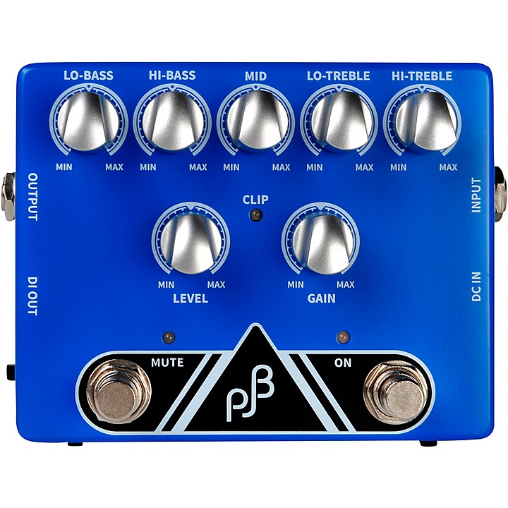 Phil Jones Bass PE-5 Multi Function EQ, PRE-AMP & DI Bass Pedal Blue