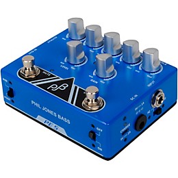 Open Box Phil Jones Bass PE-5 Multi Function EQ, PRE-AMP & DI Bass Pedal Level 1 Blue