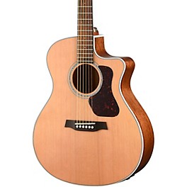 Walden Natura All-Solid Cedar/Mahogany Grand Auditorium Acoustic Cutaway-Electric Satin Natural