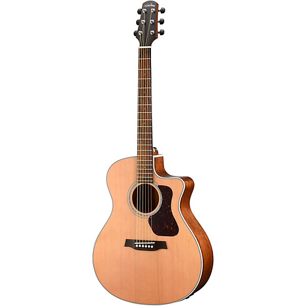 Walden Natura All-Solid Cedar/Mahogany Grand Auditorium Acoustic Cutaway-Electric Satin Natural