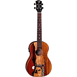 Luna Vista Deer Baritone Acoustic-Electric Ukulele Gloss Natural