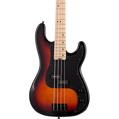 Schecter Guitar Research P-4 4-String Electric Bass Guitar 3-Tone Burst Black Pickguard for sale