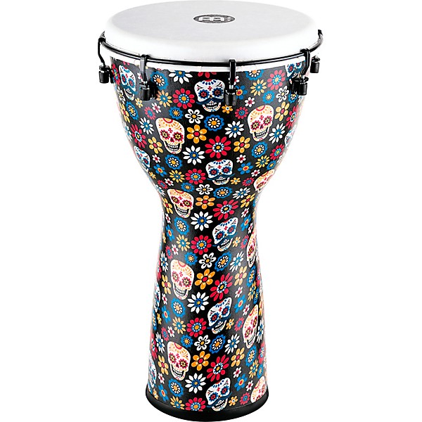 MEINL Alpine Synthetic Djembe 12 in. Day of the Dead