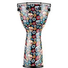 MEINL Alpine Synthetic Djembe 12 in. Day of the Dead