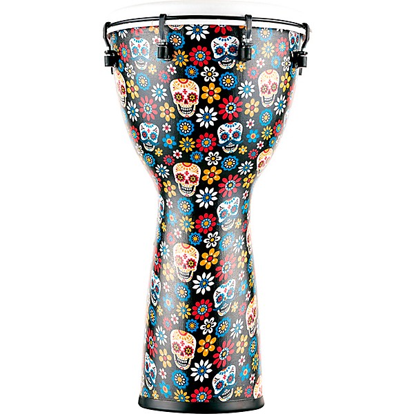 MEINL Alpine Synthetic Djembe 12 in. Day of the Dead