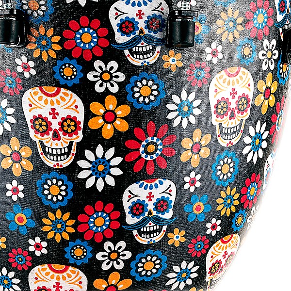 MEINL Alpine Synthetic Djembe 12 in. Day of the Dead