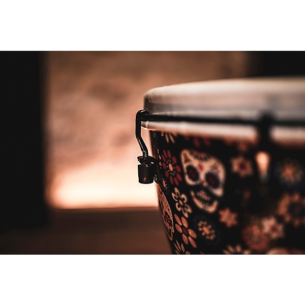 MEINL Alpine Synthetic Djembe 12 in. Day of the Dead