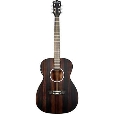 Washburn Deep Forest Ebony Fe Acoustic-Electric Guitar Natural Matte for sale