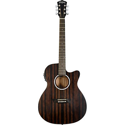 Washburn Deep Forest Ebony Ace Acoustic-Electric Guitar Natural Matte for sale