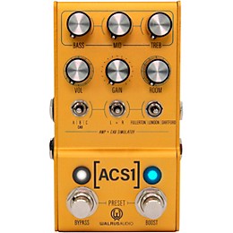 Walrus Audio MAKO Series ACS1 Amp + Cab Simulator Effects Pedal Gold