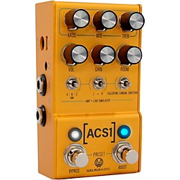 Walrus Audio MAKO Series ACS1 Amp + Cab Simulator Effects Pedal Gold