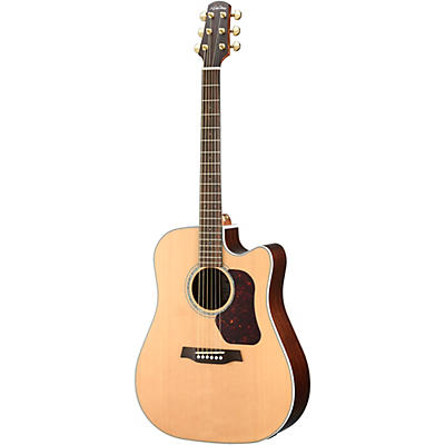 Walden Natura Solid Sitka Top/Rosewood Dreadought Acoustic Cutaway-Electric Satin Natural for sale
