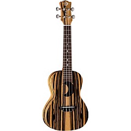 Luna Crescent Black/White Ebony Concert Ukulele Black/White Ebony