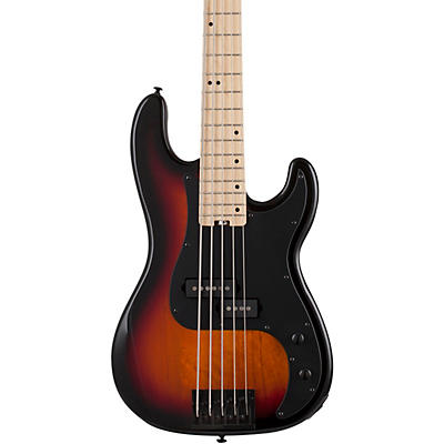 Schecter Guitar Research P-5 Ivy 5-String Bass 3-Tone Sunburst Black Pickguard for sale