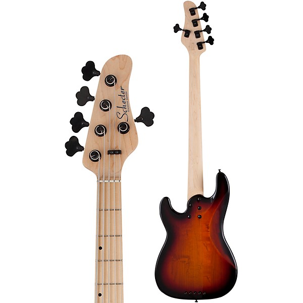 Schecter Guitar Research P-5 Ivy 5-String Bass 3-Tone Sunburst Black Pickguard