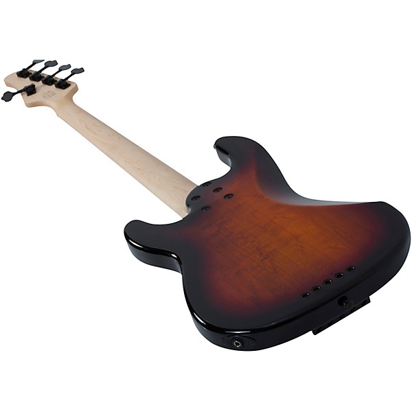 Schecter Guitar Research P-5 Ivy 5-String Bass 3-Tone Sunburst Black Pickguard
