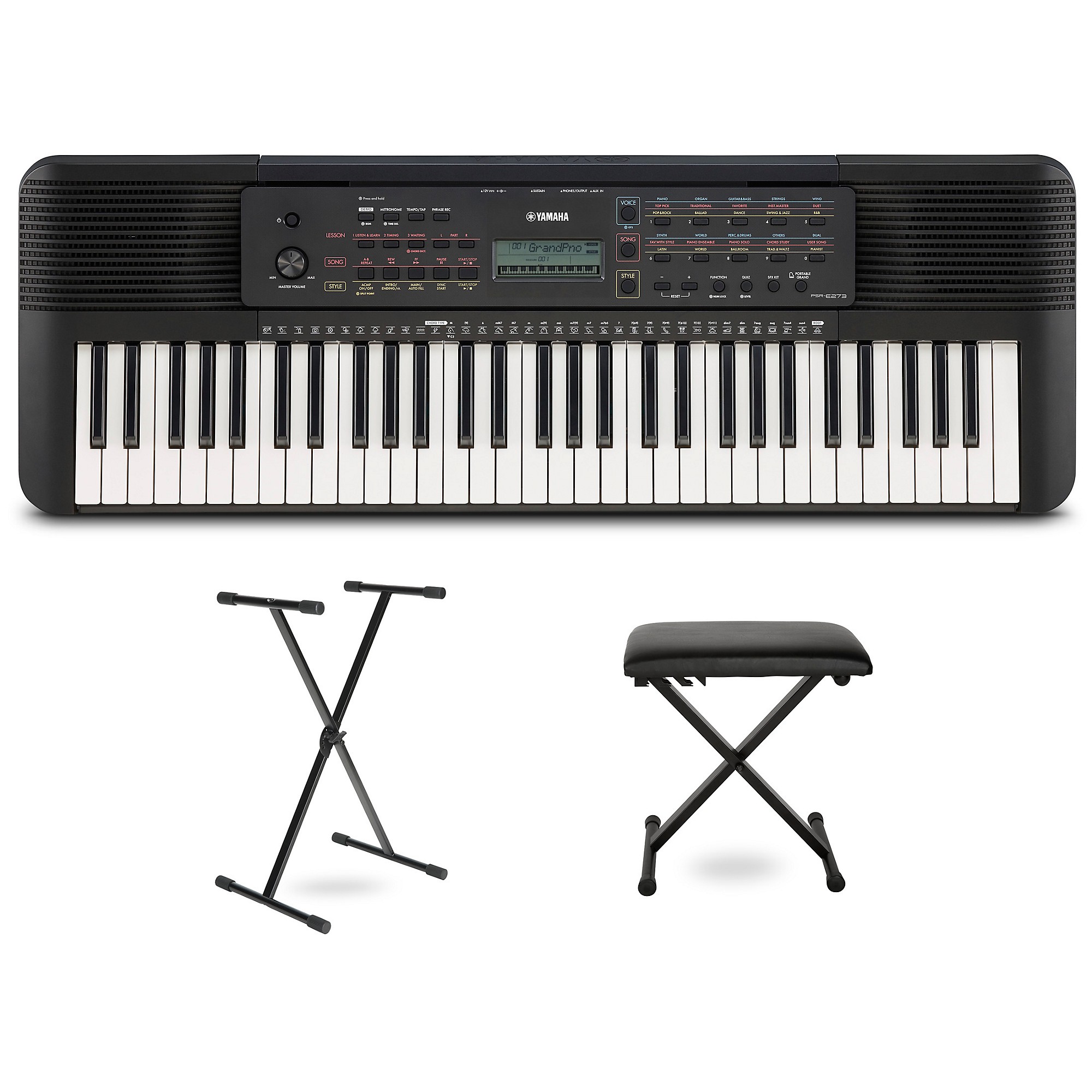 yamaha portable keyboard with stand