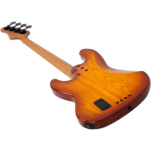 Schecter Guitar Research J-4 Exotic 4-String Electric Bass Vintage Sunburst