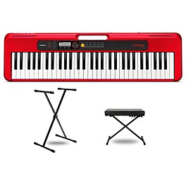 Casio Casiotone CT-S200 Keyboard With Stand and Bench Black Casio Casiotone CT-S200 Keyboard With Stand and Bench Red