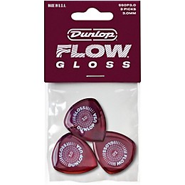 Dunlop Flow Gloss Picks 3.0 mm 3 Pack