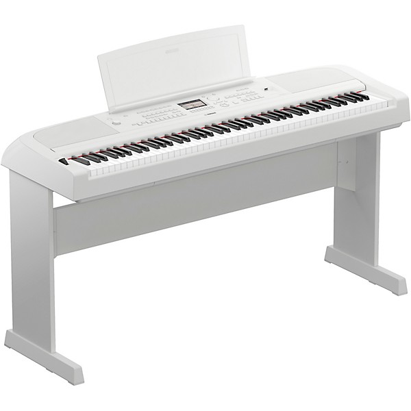 Yamaha DGX-670 88-Key Portable Grand Piano With Stand White