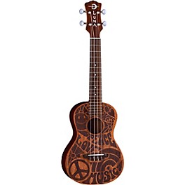 Luna Love Music Peace Concert Ukulele Natural