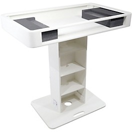 ProX Control Tower DJ Podium Stand Travel Case for Pioneer XDJ-XZ, DDJ-1000 SRT, DDJ-SZ2, and DDJ SX-3 White Finish