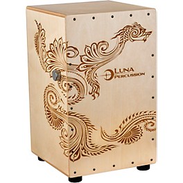 Luna Henna Dragon Cajon With Gig Bag 12 in. Birch